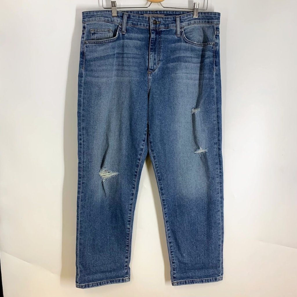 Joe's Jeans The Niki Mid Rise Boyfriend Jeans Medium Wash Minnie Size 33 Nwt